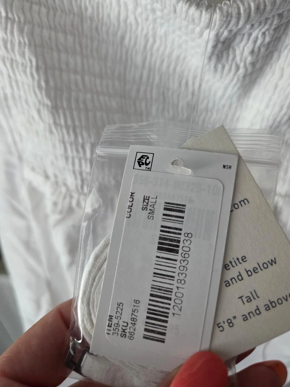 Robe bustier dos nu en mélange lin Hollister blanche Taille XS – photo 6